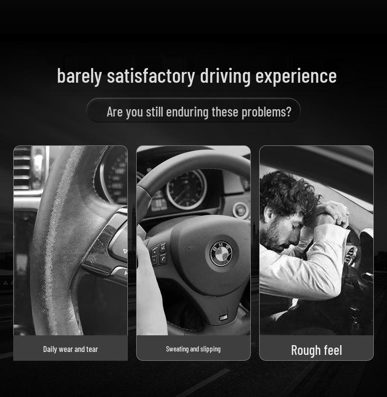 Custom Steering Wheel Cover for BYD Han EV, Song PLUS, Tang DMI, Yuan Pro, Dolphin, and Han DMi.