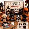 Süßes Haustier Schmuck Bastelset 3D Halloween Hund DIY Kunst Set, Perlen Welpen Bastelset, Zubehör für Gruppenaktivität Tier Anfänger Erwachsene, Heim Schreibtisch Dekoration