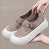 Fashion Round Toe Slip On Shoes for Women Casual Trends 2025 Vulcanized Shoe Original 39 Korean Designer Luxury Deals New Woman Footwear