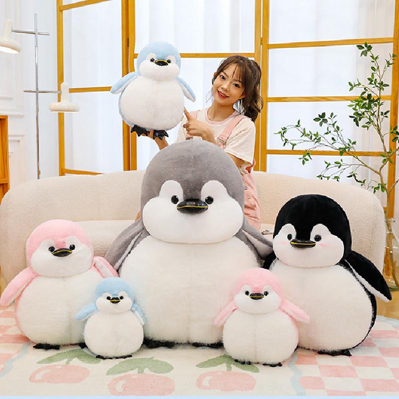 Adorable Black And Gray Soft Penguin Plush Toy Perfect For Kids Birthday Gifts