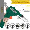 Manual Electric Soldering Gun with Semi-Automatic Feed, 60W/80W, 220V/110V, Black