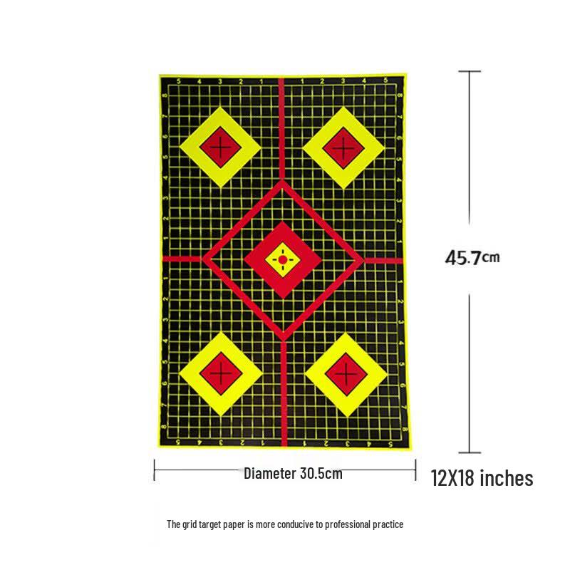 TLXT 12x18 Inch Grid Splash Shooting Target Stickers
