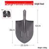 Manganese Steel Pointed Shovel for Home, Soil Digging, Construction, and Snow Removal; Outdoor Iron Snow Shovel.