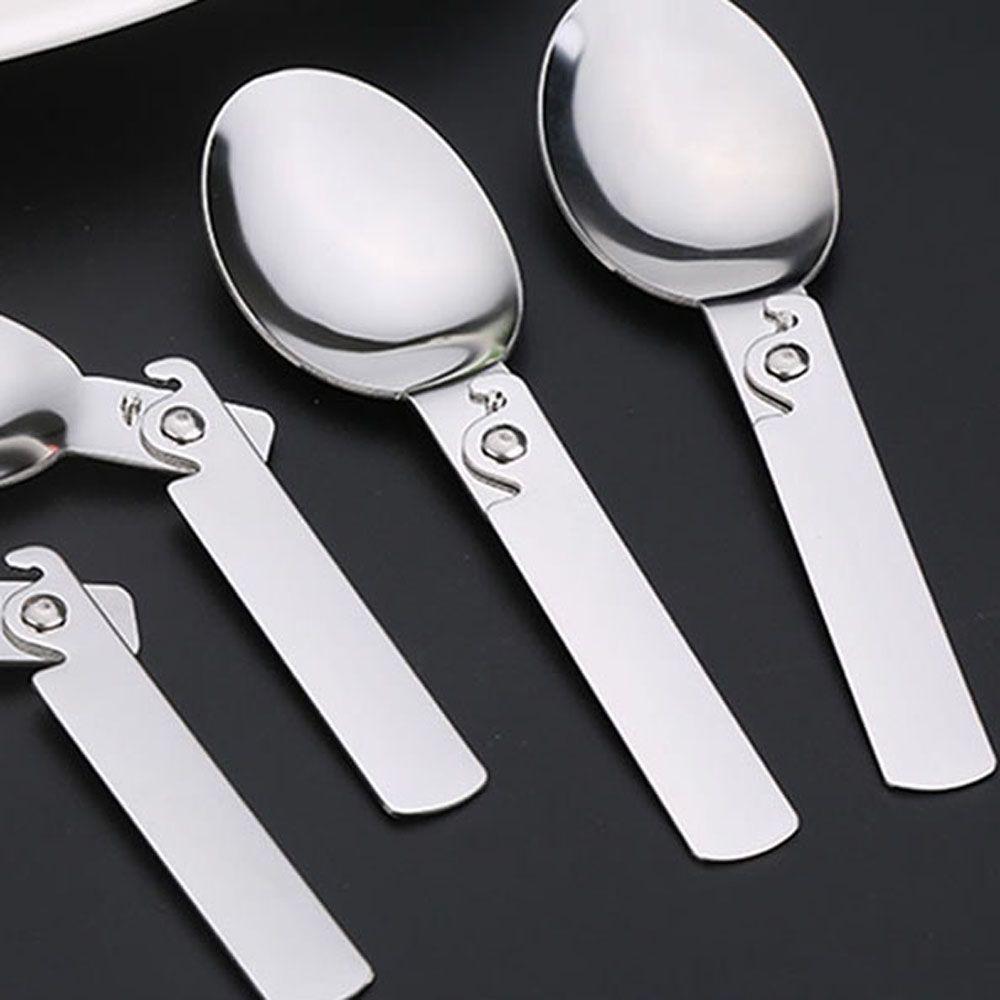 Camping Coffee Tea Hiking Kitchen Tool Travel Tableware Outdoor Tableware Folding Spoon Soup Spoon