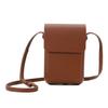 Retro High-End Lychee Pattern Vertical Mobile Phone Bag Women'S Fashion Versatile And Lightweight Single Shoulder Crossbody Small Square Bag