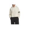 Adidas Originals Campus 00s Clover Logo Stripe Cropped Hoodie, Women Long Sleeve Casual Sweatshirt White IB5921