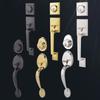 European Double Door Entry Lock ANSI Zinc Alloy Exterior Handle, Heavy Duty Pull for Main Gates/Villa Doors