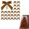 Luxurious Velvety Bowknot Knot Ornament Velvety Holiday Decors For Christmas Tree Holiday Homes Party Decorations