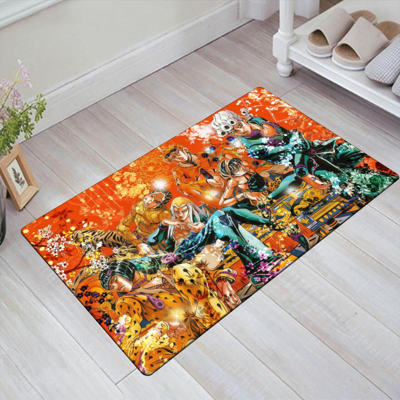 Anime Jojos Bizarre Carpet Rug for Living Room Bedroom Home Sofa Decoration,Kids play Non-slip Floor Mat