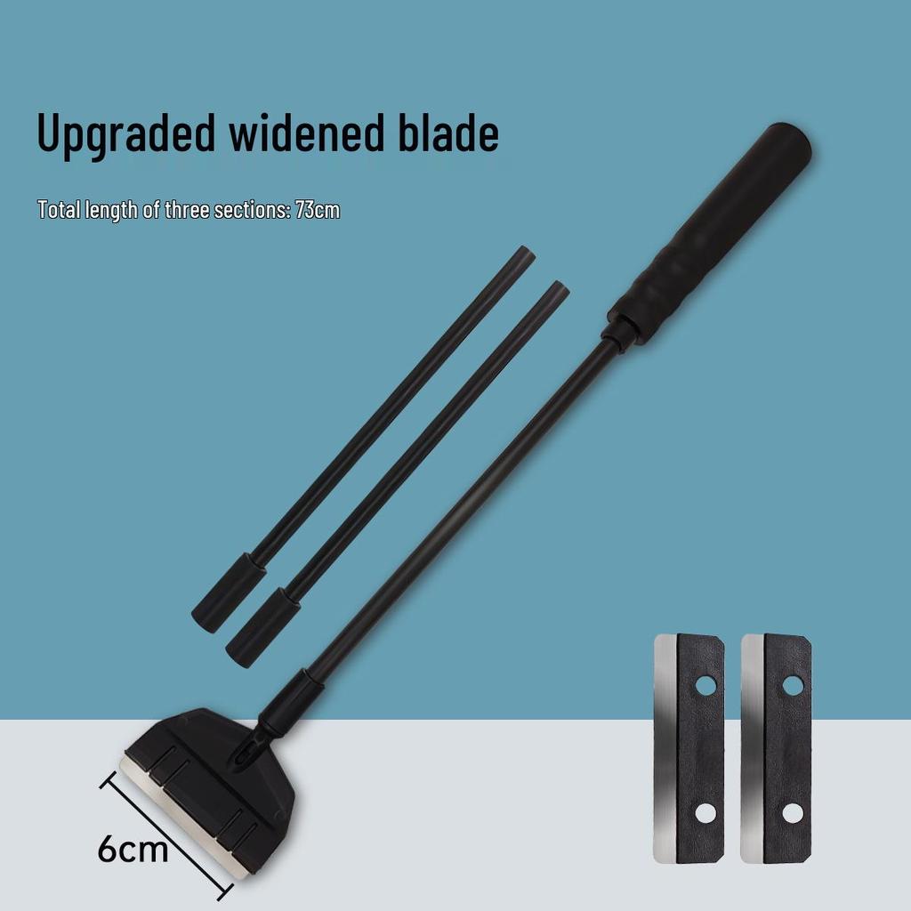 Wide Algae Scraper for Fish Tanks and Aquariums - Long Handle Blade for Algae and Moss Removal.