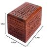 Handmade Wooden Jewellery Box for Women Wood Jewel Organizer Hand Carved with Intricate Carvings Gift Items