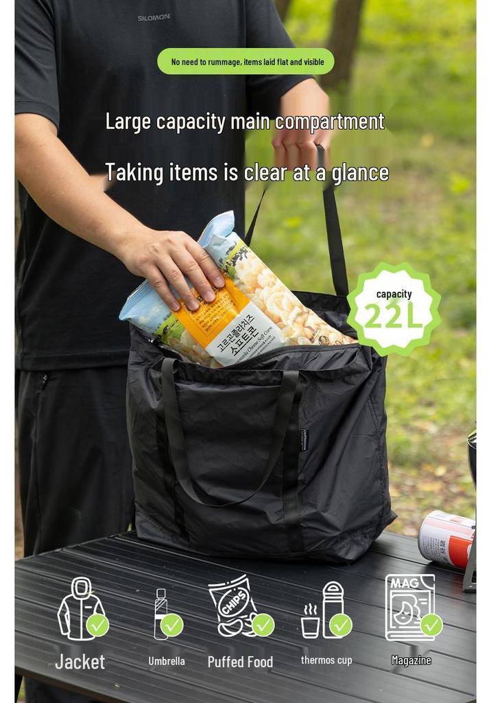 Koman B-86-H Ultra-light Self-storing Water-repellent Multi-purpose Bag for Camping, Sports, Commuting, and Grocery Shopping