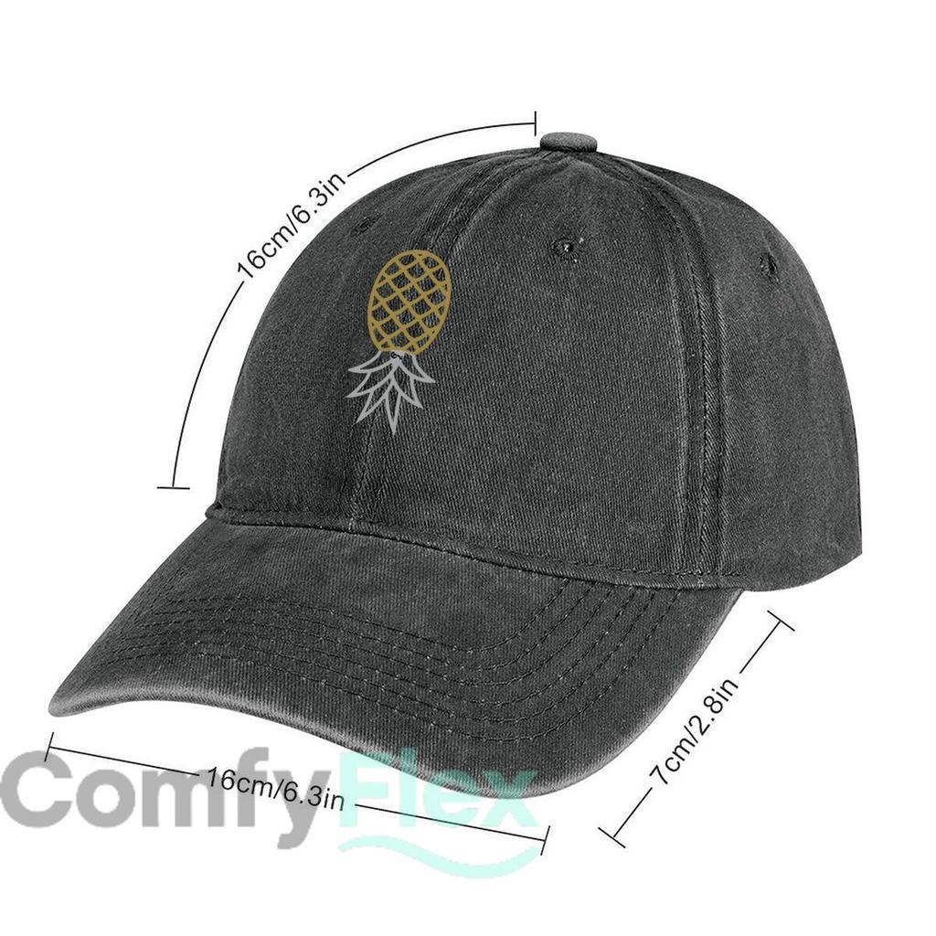 Pineapple Emblem Fashion Washed Baseball Cap Hat Outdoor Activities