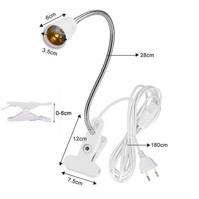 1/2 Huvuden 6W 15W 20W LED Växtlampa E27 Fytolampa för Växter Rörlig Växtklämma Lampa för Frön Blomma Fitolampa Växttält