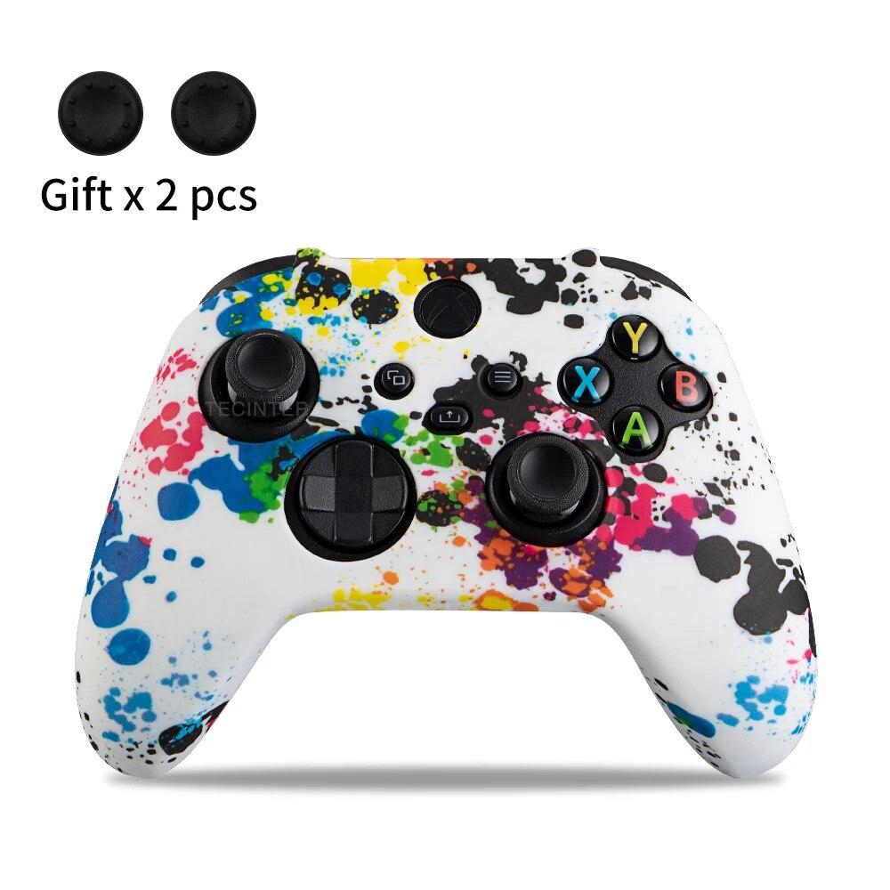 Soft Silicone Case for Xbox Series X/S Controller Protective Skin Gamepad Accessories Thumb Grips Caps Joystick Cover Shell