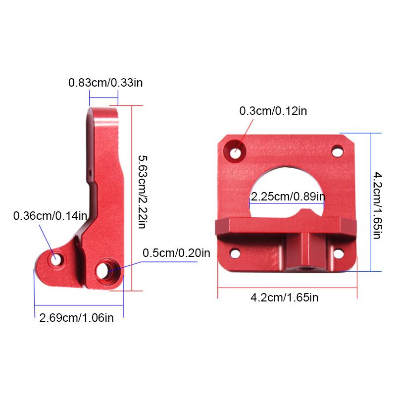 1Set Dual Gear Extruder Upgrade Motor Shaft Compatible With Cr-10S Pro Ender-3 Btech 3D Printer Dual Drive Extruder