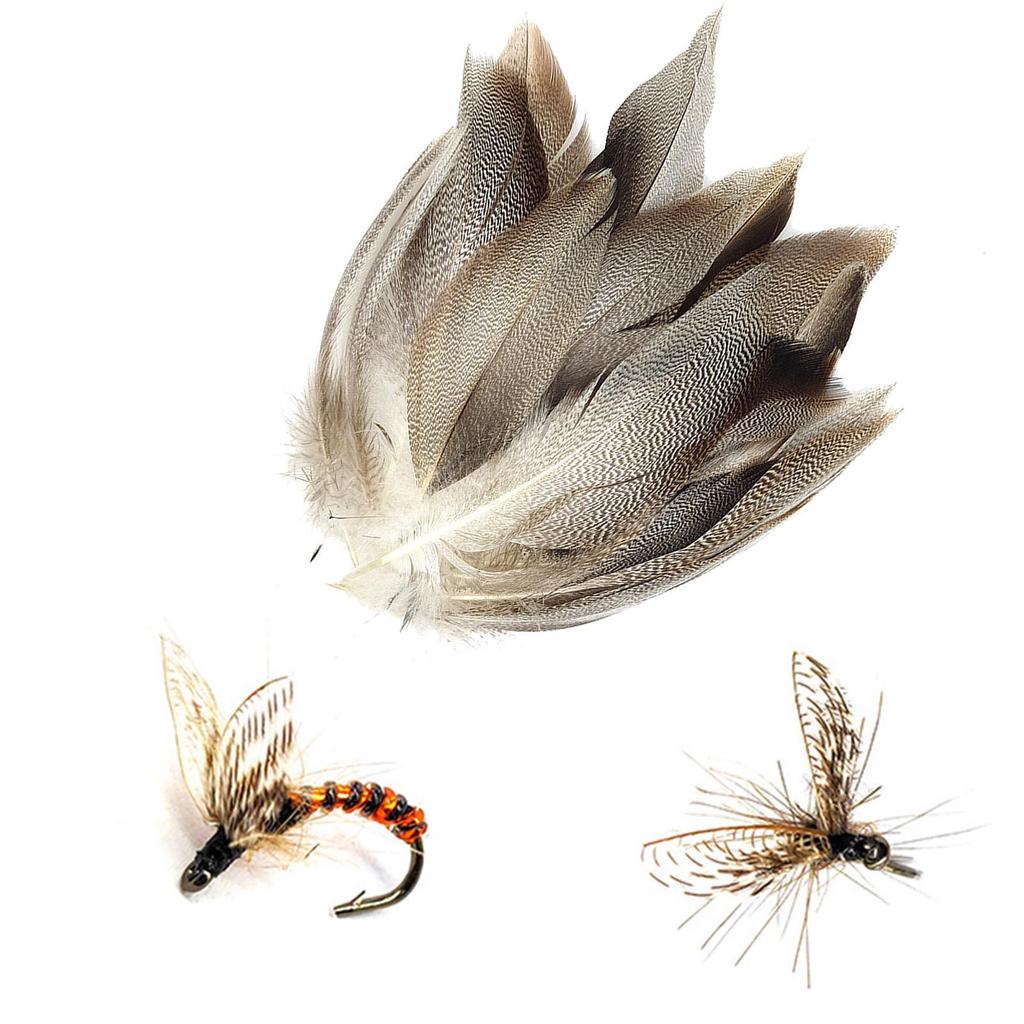 50Pcs Feathers for Fly Tying Fly Wing Tail Material Feathers Fly Tying Supplier for Cosplay Party Wedding Activities Carnival