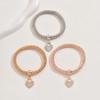 3Pcs Of Life Elastic Bracelet Set For Women Crystal Owl Key Lock Music Note Butterfly Heart Charm Bangle Jewelry