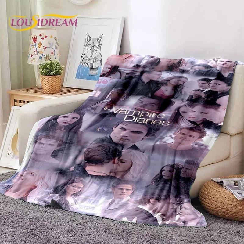 The Vampire Diaries Damon Salvatore Soft Flannel Blanket for Beds Bedroom Sofa Picnic,Throw Blanket for Outdoor Leisure Nap Gift