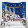 Calendario di Natale Arazzo Cartone animato Ornamento di Natale Camera da letto Sfondo Decorazione da parete Appeso Regalo di Capodanno Appeso a parete