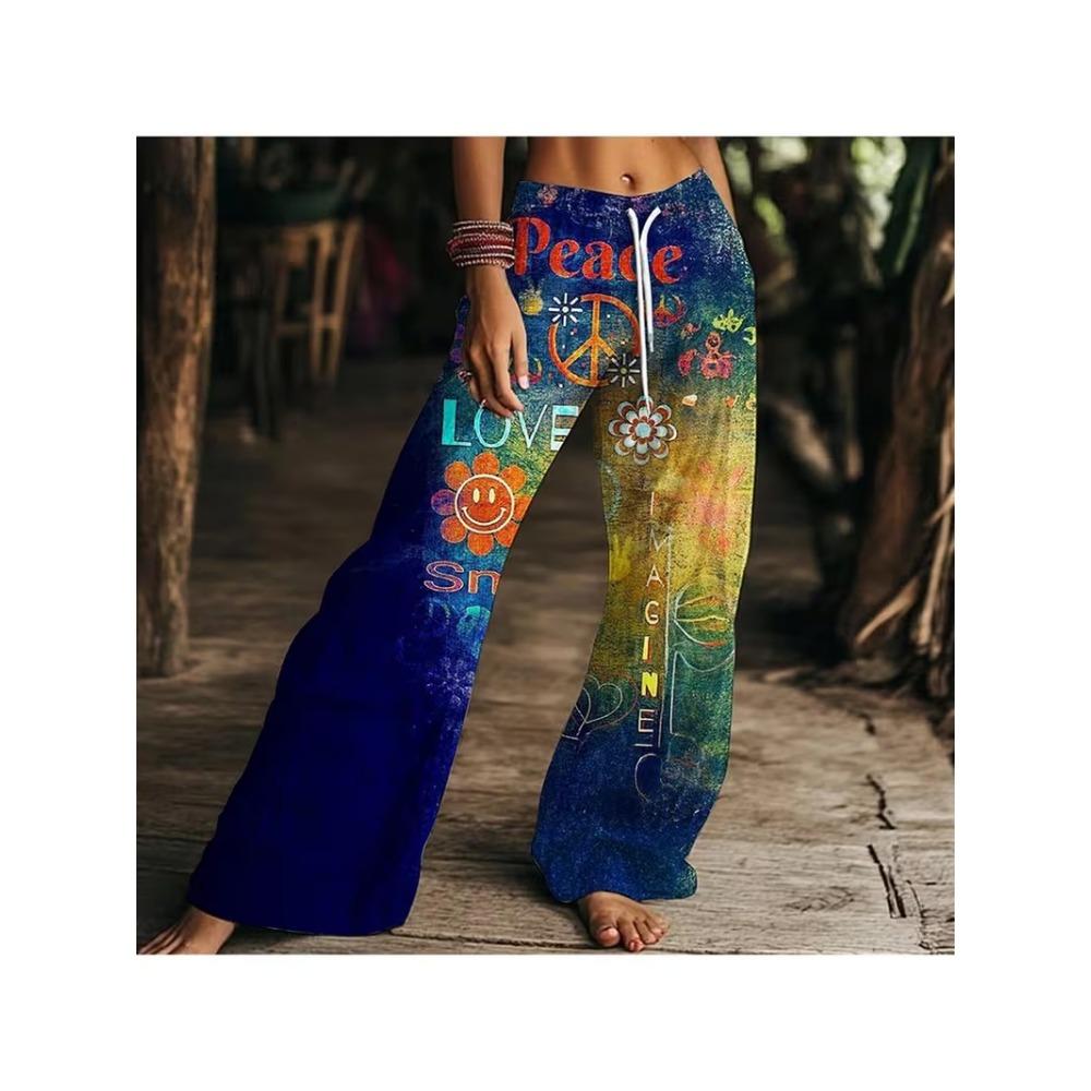 Elegant Cotton Linen Baggy Pants Fashion Women High Waist Drawstring Pocket Loose Wide Leg Pant Casual Streetwear New Trousers