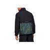 Under Armour American Vintage Stand Collar Large Pocket Color Block Long Sleeve Sweatshirt Men Sweatshirt Black 1359140-001