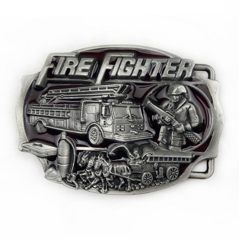 Trendy Fire Department Alloy Belt Buckle