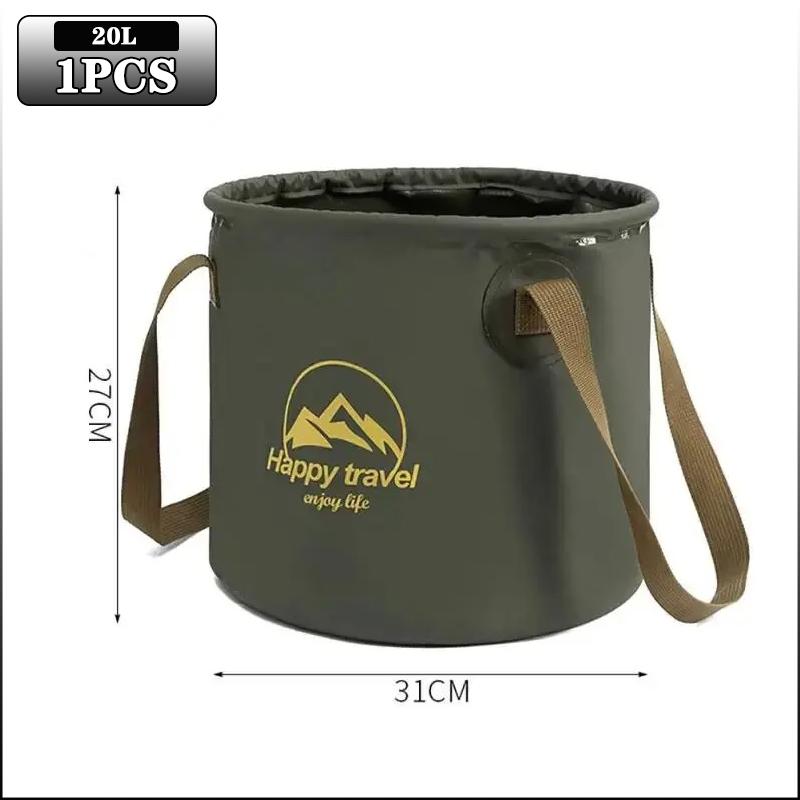 5/10/20L Folding Portable Bucket with Cover Car Wash Fishing Bathroom Tool Silicone Bucket Outdoor Camping Household Supplies