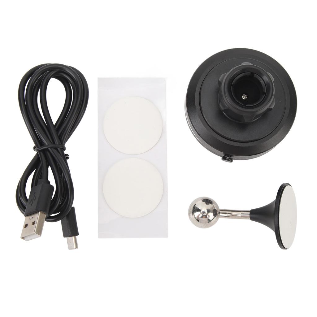 Magnetic Wireless Car Charger Automatic Induction 360 Degrees  Rotation 90mAh Black USB Universal Car Magnetic Phone