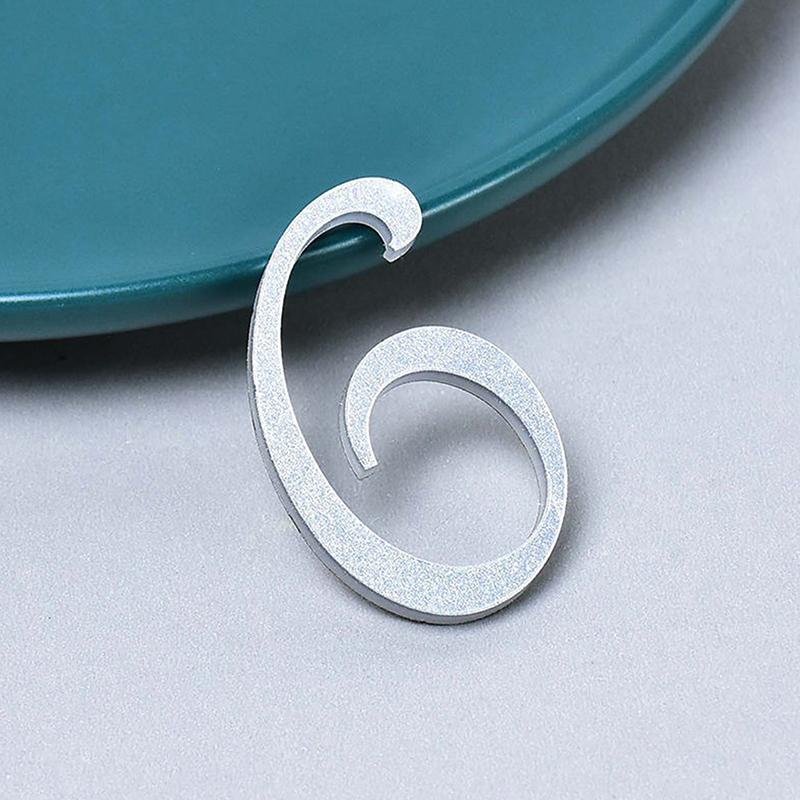 0-9 Acrylic Self Adhesive House Number Sticker Frosted Silver Gold Color Doorplate Home Door Plaque Numbers Sign New