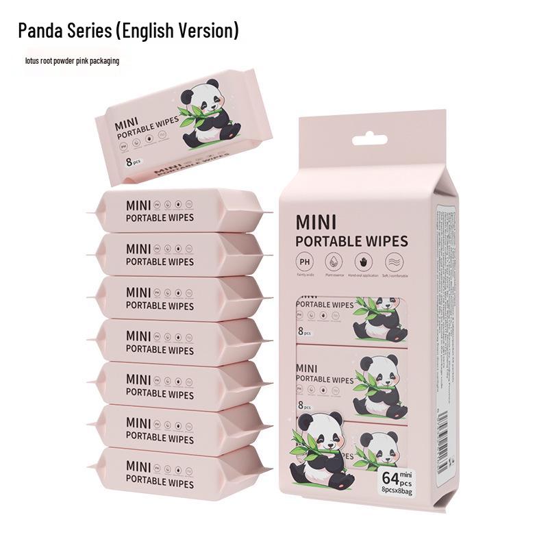 Paquete de Viaje Mini Toallitas Húmedas: 8 Toallitas Húmedas para Bebé por Paquete, Especialmente para las Manos de los Niños