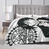 Black Butlers  Flannel Blanket Autumn  Super Soft Bedding Throws for Kids Bedroom Graphic Bedspread Sofa Bed Cover