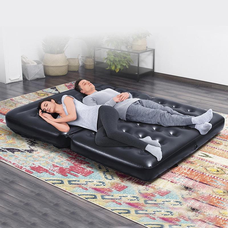 5-in-1 Double-Thick Inflatable Sofa Bed & Lounge Chair