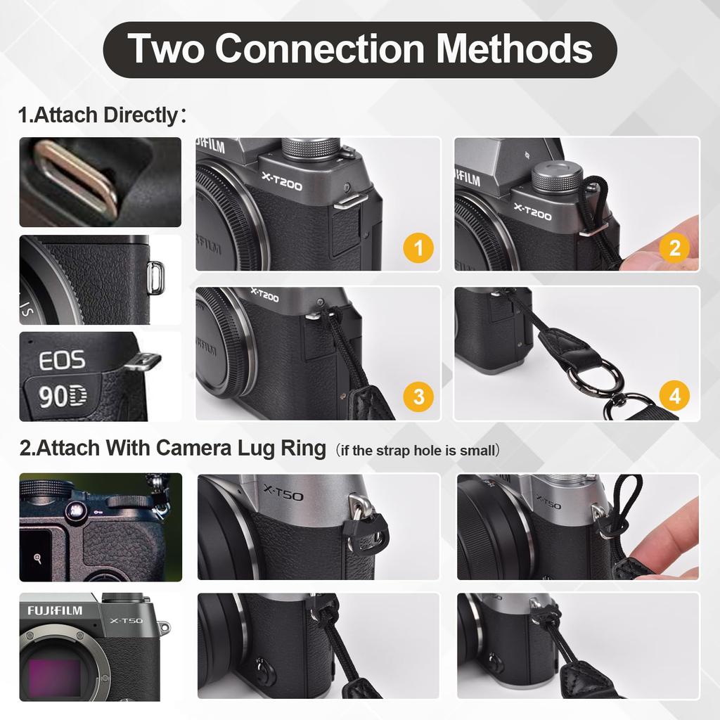 VOVMOEYA Camera Camera Neck Strap with Triangle Ring for and Compatible with Fuji Compact and Mirrorless Digital Total Crossbody or Neck Strap with