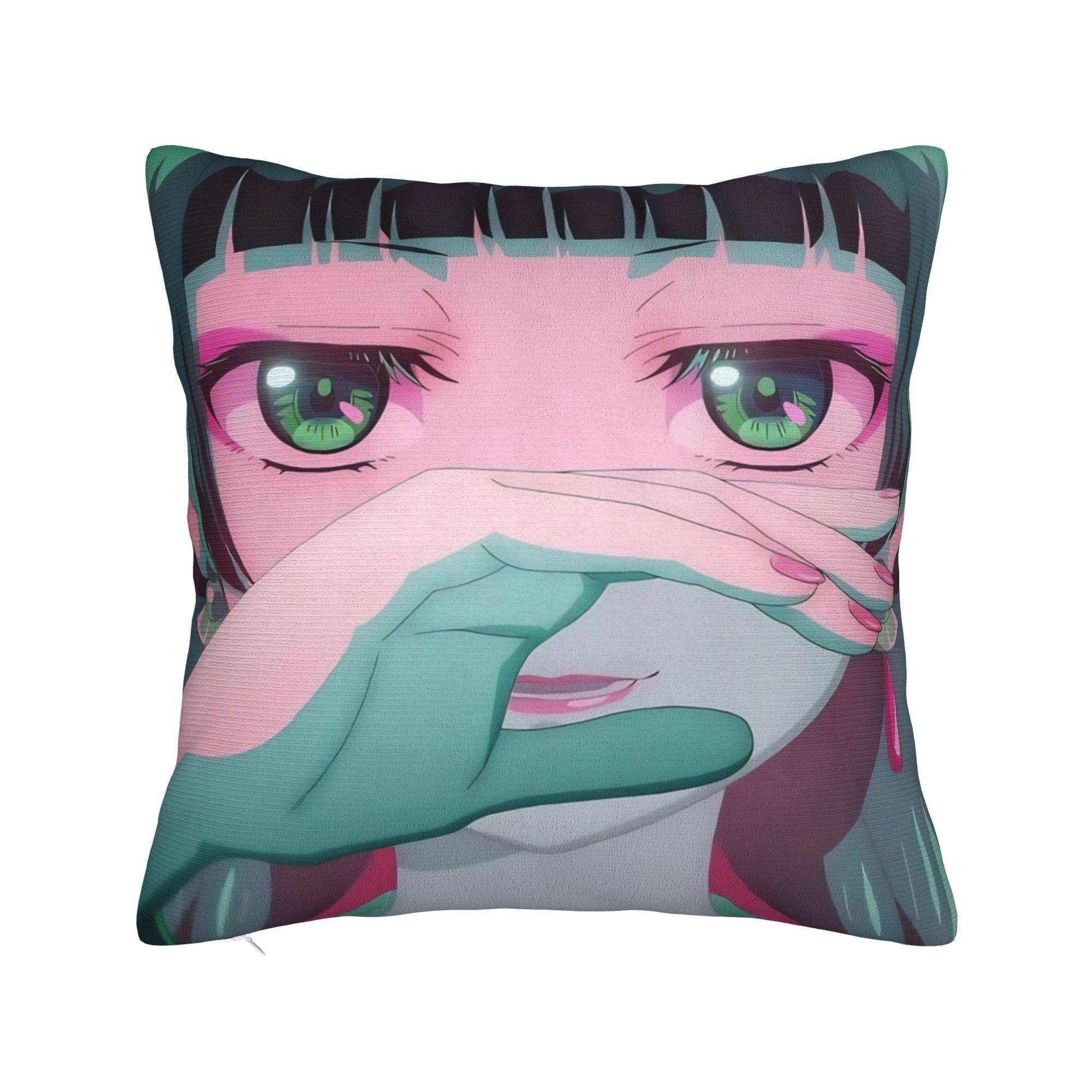 Принт Дневники аптекаря Маомао Наволочка Ткань Наволочка Подушка Подарок Мультфильм Аниме Наволочка Чехол Домашний Зиппер 12x12Inch