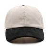 Men Casual Corduroy Baseball Cap Adjustable Strap Two Toned Trucker Hat Summer
