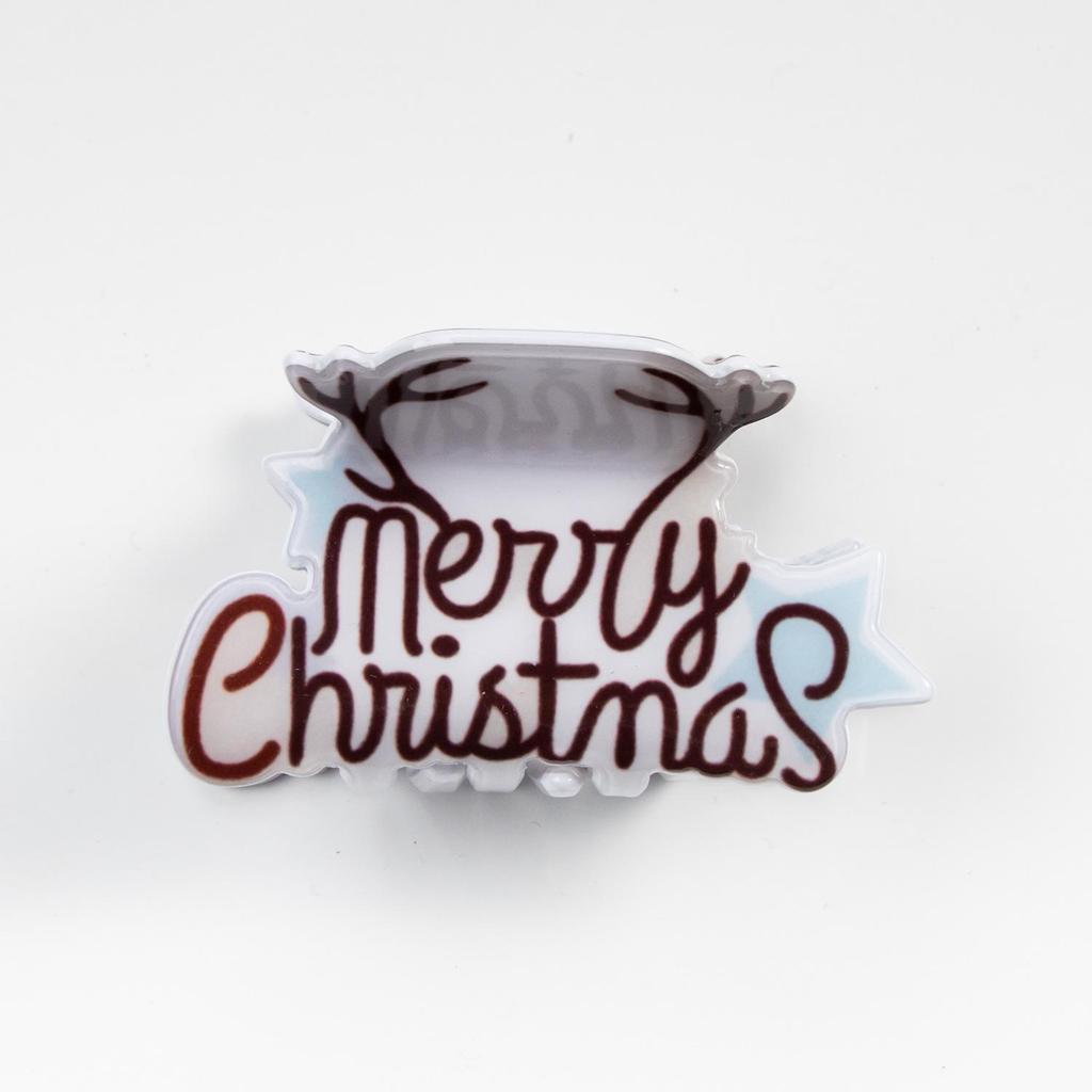 Bamboo Yao Jewelry: Cute Snowman, Ghost, and English Letter Hair Clips & Claw Clips for Christmas