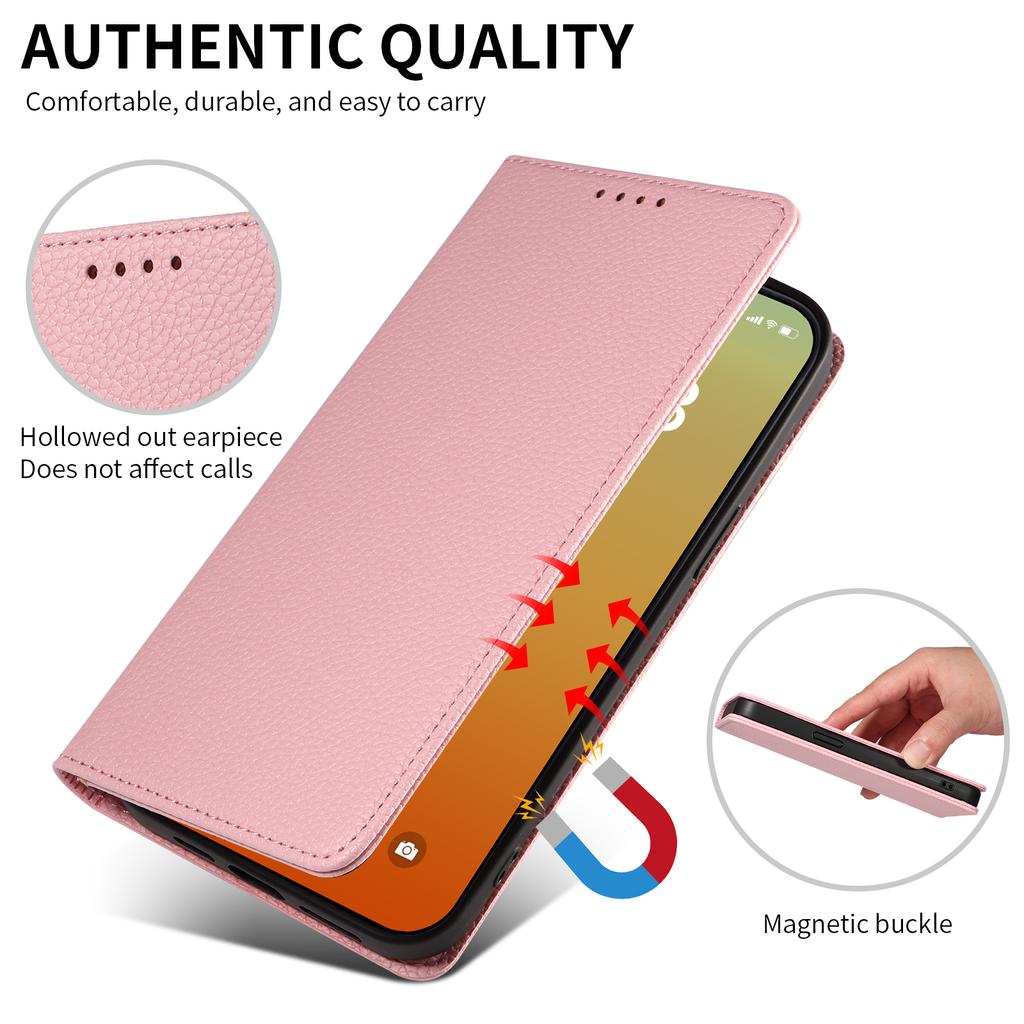 For iPhone 14 Pro Max Case RFID Blocking Strong Magnetic Leather Wallet Phone Cover