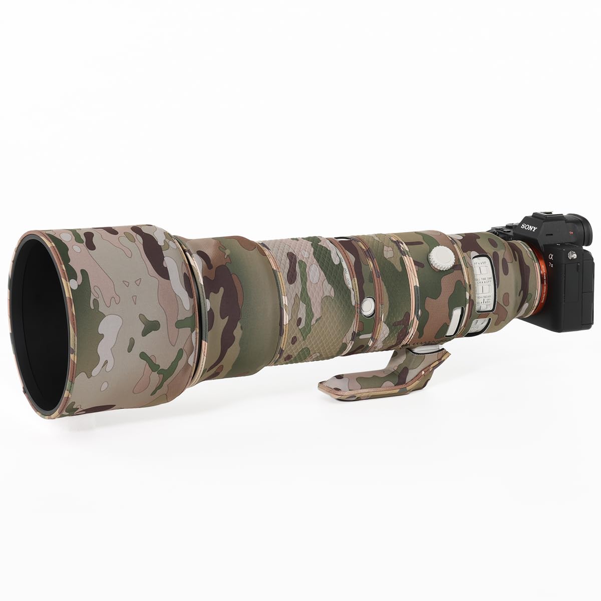

CHASING BIRDS Camouflage Waterproof Lens Coat for Sony FE G Rainproof Lens Protective Cover 400-800mm F6.3-8 OSS, (Desert) пустельний