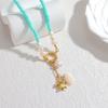 Atoztide Fashion Bohemian Style Ocean Series Pendant Necklace for Women Stainless Steel Multiple Styles Necklace Jewelry Gift