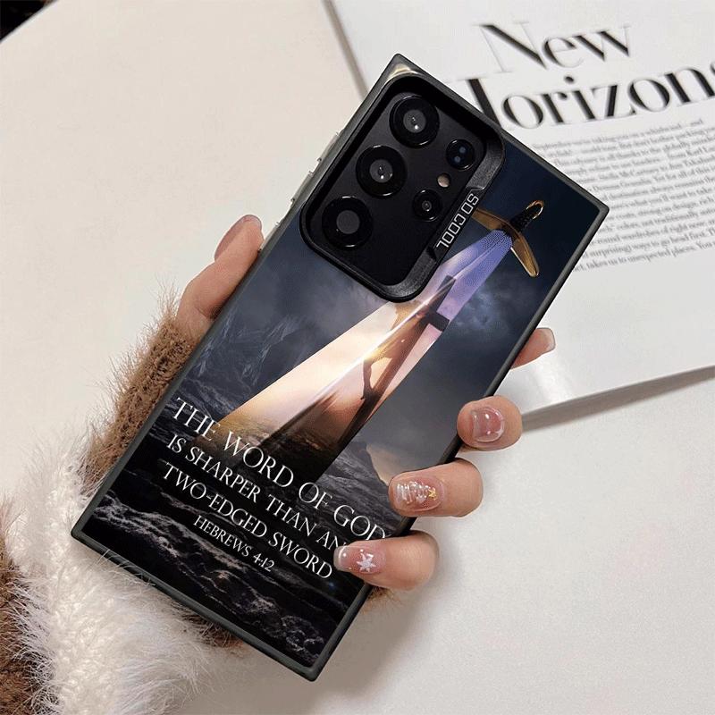 God Jesus Pray Cross Bible Shockproof Phone Case for Samsung Galaxy S26 Edge S25 Ultra S24 FE S23 Plus S21 Cover Anti Fall Funda