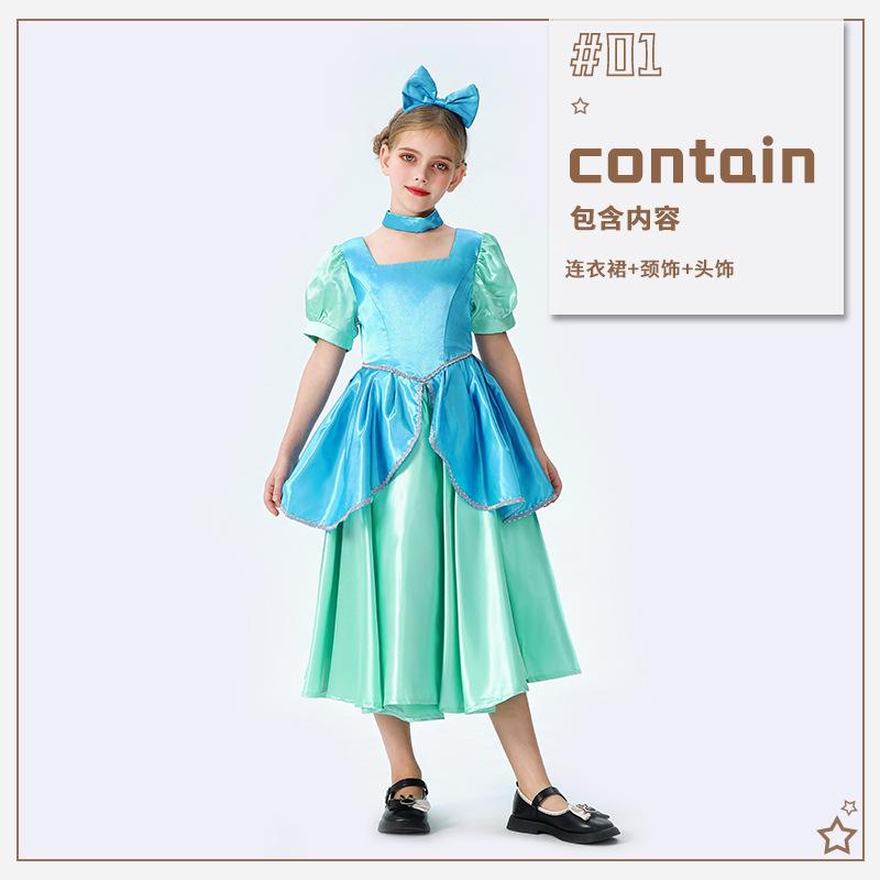 Halloween Children's Costume Anime Little Mermaid Mermaid Princess Ariel Girl Cinderella Show Costume