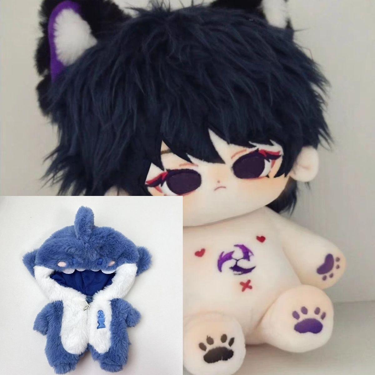 Gevuld 20cm Spel Genshin Impact Balladeer Pluche Verkleed Katoenen Pop Speelgoed Voor Kinderen Pluche Beesten Cosplay Decor Verjaardagscadeau Mascotte with Skeleton