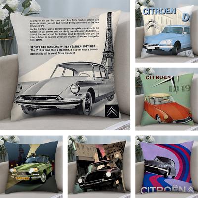 Cool C-Citroen Pillow Case Plush Fabric Soft Double Sided Print Sofa Cushion Cover Throw Pillow Covers