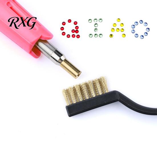 Hotfix Rhinestone Tool with 7 Tips Applicator Kit Tips, Hot Fix Setter Wand Tool, for DIY Clothing Fabric Craft Projects Shoes Bags Easy