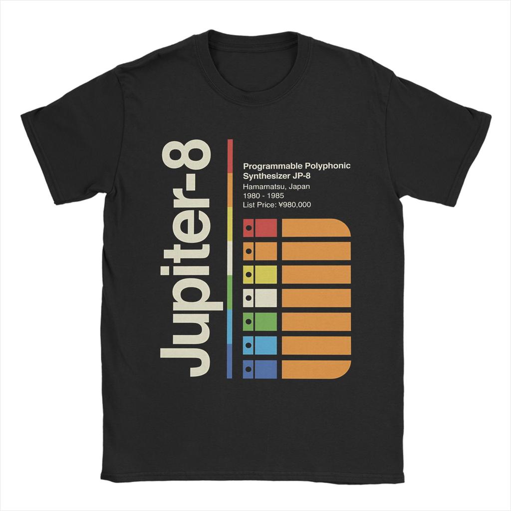 Fashion Jupiter 8 Vertical TShirt Men Crewneck 100 Cotton T Shirt Short Sleeve Tees Plus Size Tops