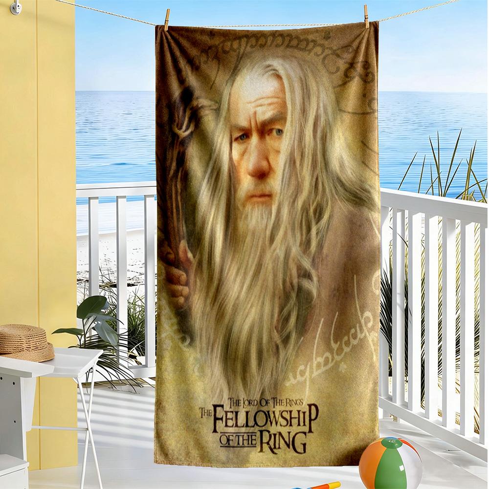 Lord Rings Beach Towel Quick-Dry Soft Microfiber Comfortable Lightweight