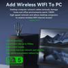 Dualband 1300Mbps WLAN USB-Adapter 2,4 GHz / 5 GHz Wi-Fi Dongle USB 3.0 802.11ac 4-Antennen Drahtloser Empfänger für PC/Laptop Treiberlos