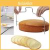 Adjustable 8-slice Stainless Steel Bread And Cake Slicing Tool With Dual And Single Wire Features