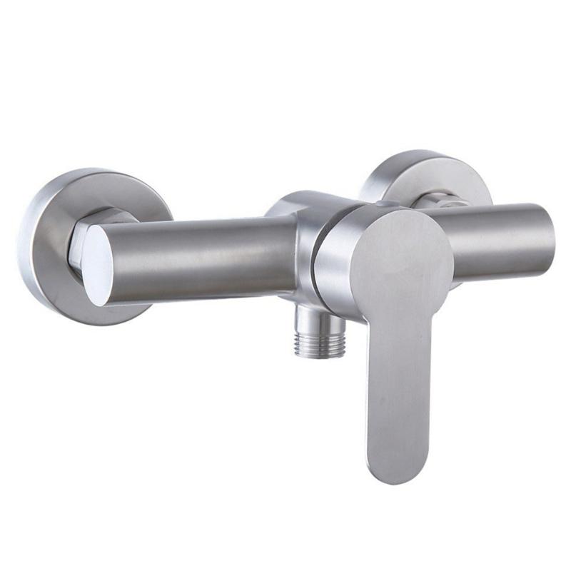 Wall Mounted Bath Mixer Tap Bathroom Bath Shower Single Lever Mixer Tap Single Handle Faucet for Cold and Hot Water